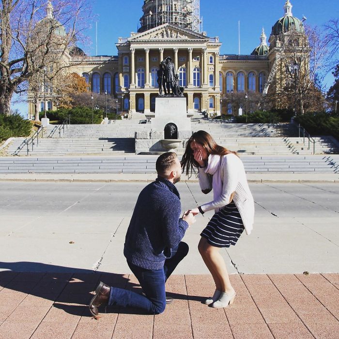 shadow optical illusions proposal heart