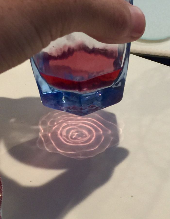 shadow optical illusions rose juice