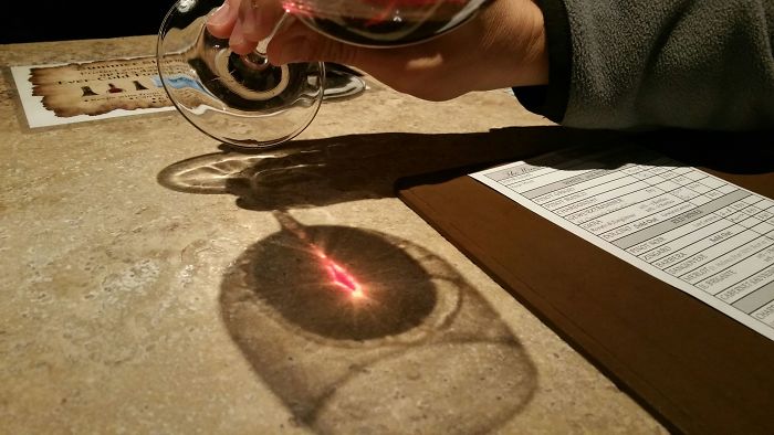 shadow optical illusions sauron wine