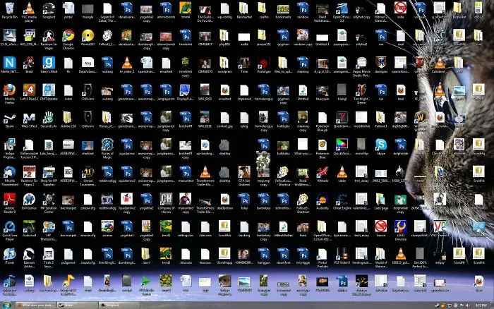 uncomfortable imperfections photos too many icons desktop