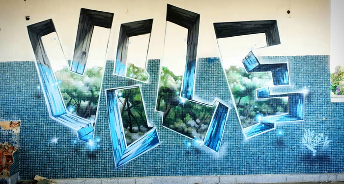 vile amazing street art illusions sparkling azure