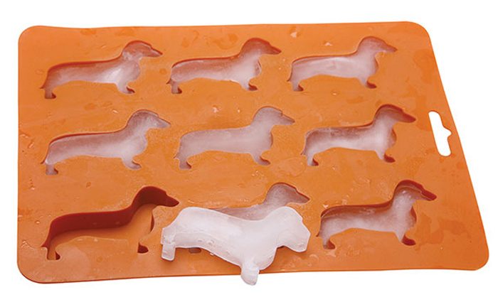 wiener dog ice cube mold and tray