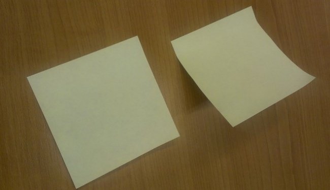 A Sticky Note Peeled Correctly Versus a Sticky Note Peeled Incorrectly Things You Didn't Know