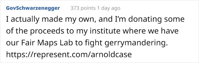 Arnold Schwarzenegger Reply on Reddit 2