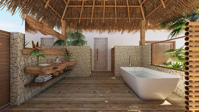 Bath area at Kanu Private Island