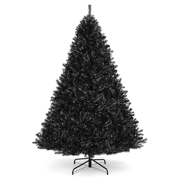 Black Christmas Trees Without Ornaments