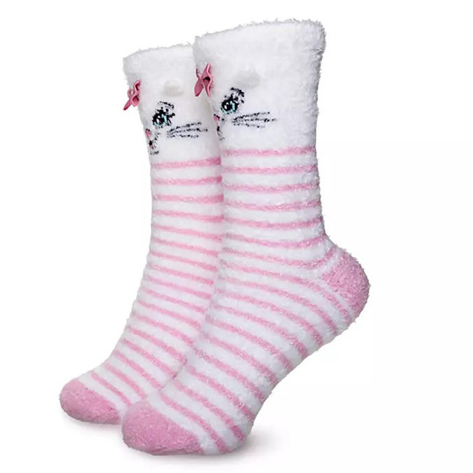 Disney's Mug & Sock Sets Marie Pink Striped Socks