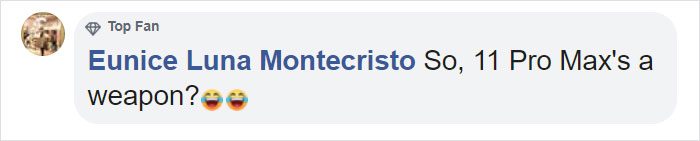 Eunice Luna Montecristo Facebook Comment