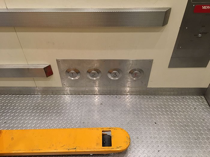 Foot Buttons in an Elevator