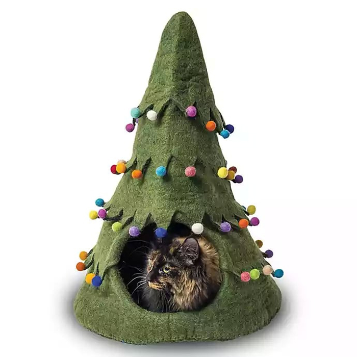 Green Christmas Tree Pet House