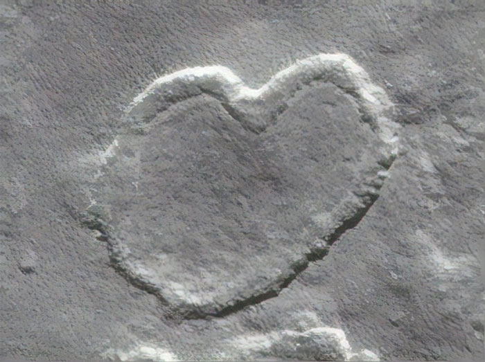 Heart-shaped Mesa on Mars Captured by NASA