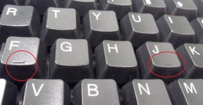 Keyboard Bumps on F and J Keys