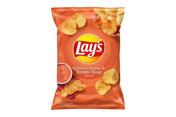 Lays Cheese & Tomato Soup Chips Flavor