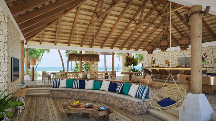 Living Area at Kanu Private Island