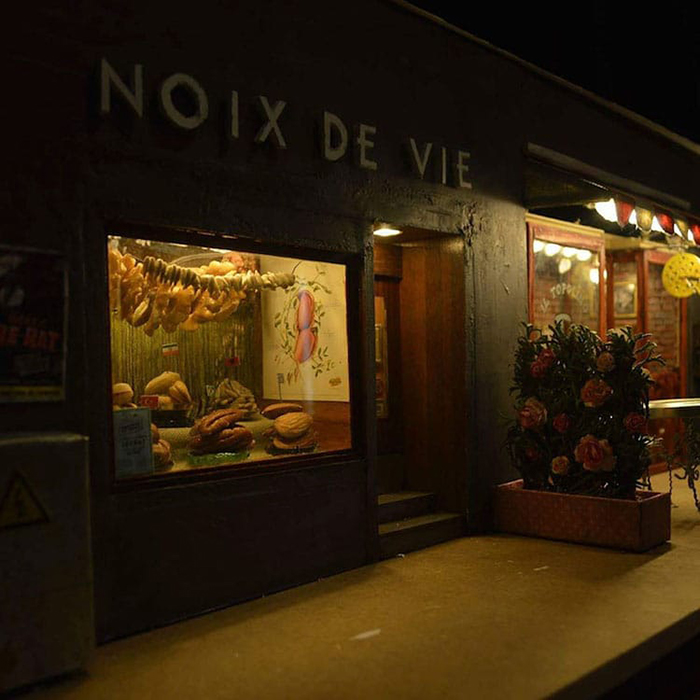 Noix De Vie Tiny Mice Shop at Nighttime