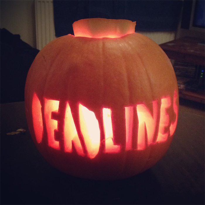 Pumpkin with Deadlines Carving