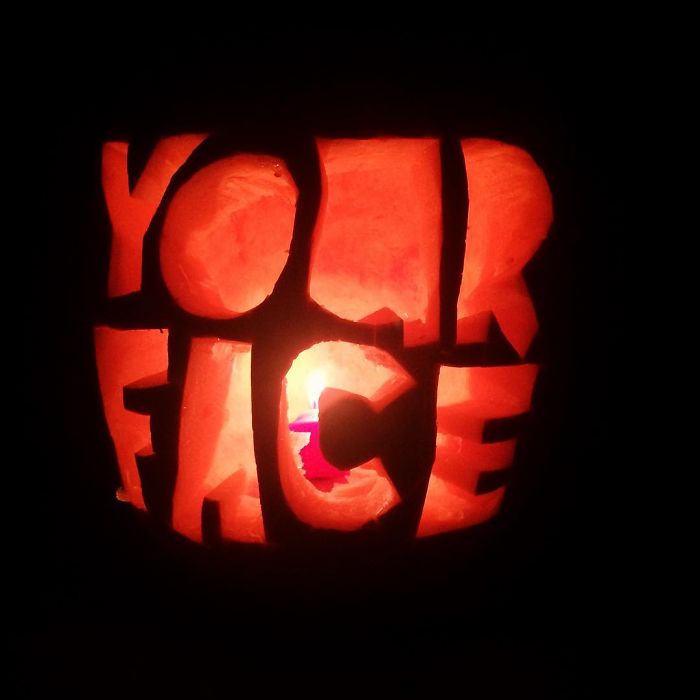 Pumpkin with Your Face Carving