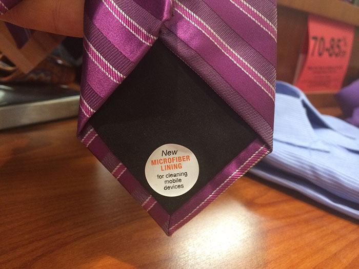 Purple Necktie with a Microfiber Lining