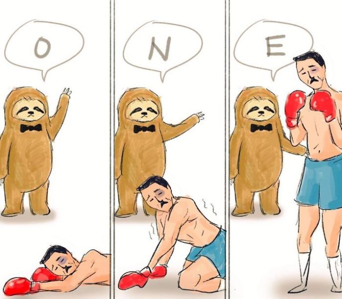 Japanese Artist Keigo Illustrates 30 Hilarious Everyday Problems Of A Sloth