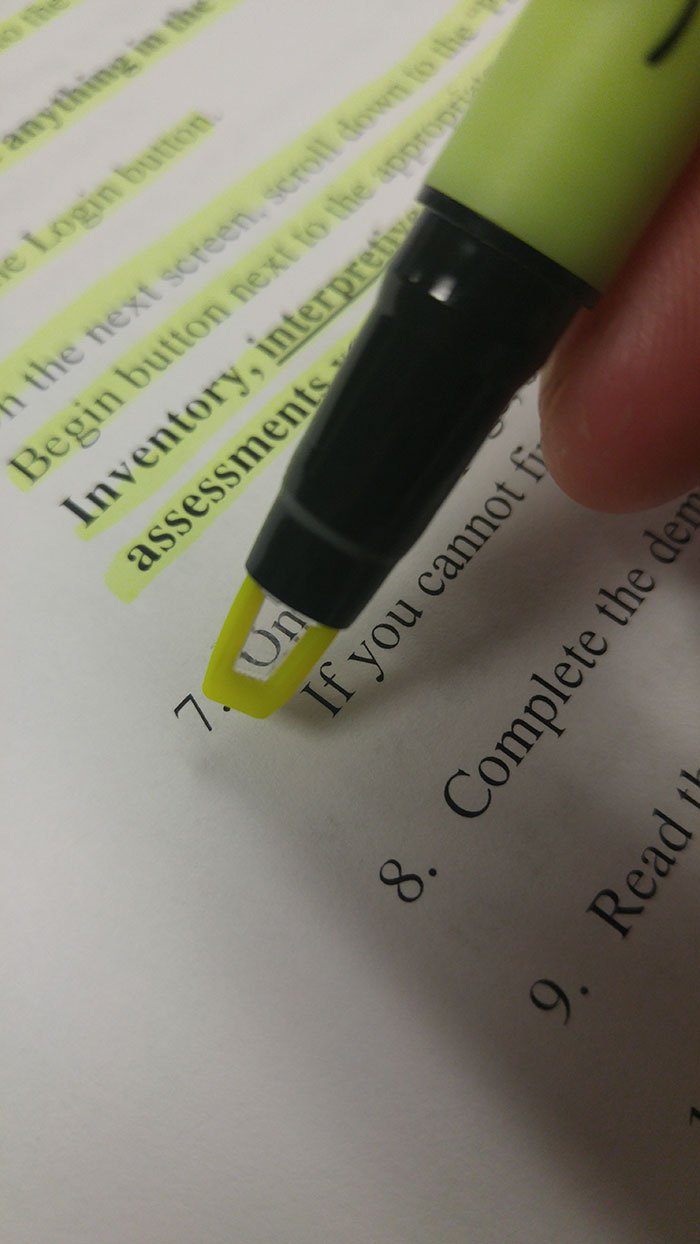 Yellow Highlighter with a Clear View