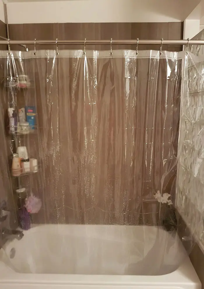 boyfriends and husbands jokes transparent shower curtain