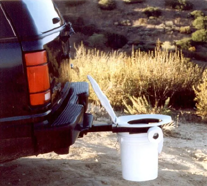 The 'Bumper Dumper' Is A Hitch Mountable Portable Toilet For Your Car