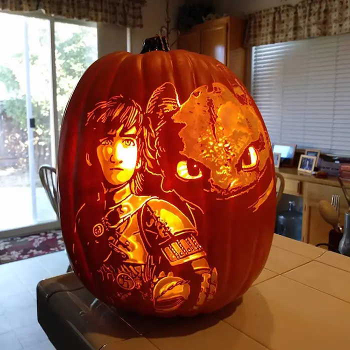 cool pumpkin carving how to train your own dragon