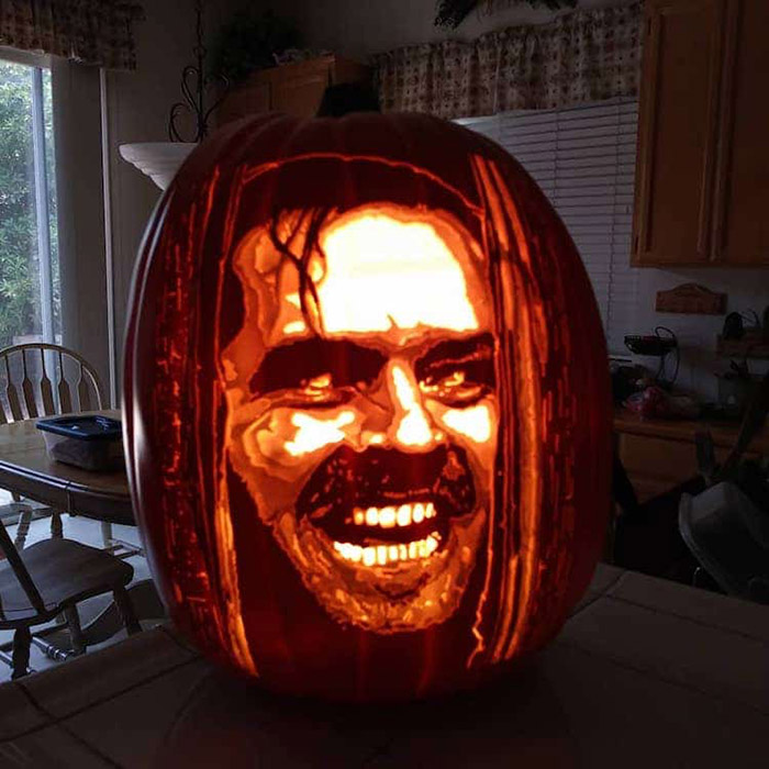 cool pumpkin carving the shining