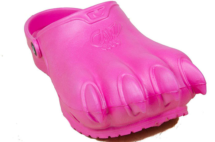crocs-style claw shoes kid pink