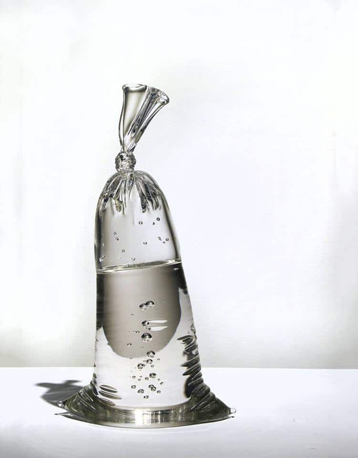 dylan martinez water bag glass sculptures single