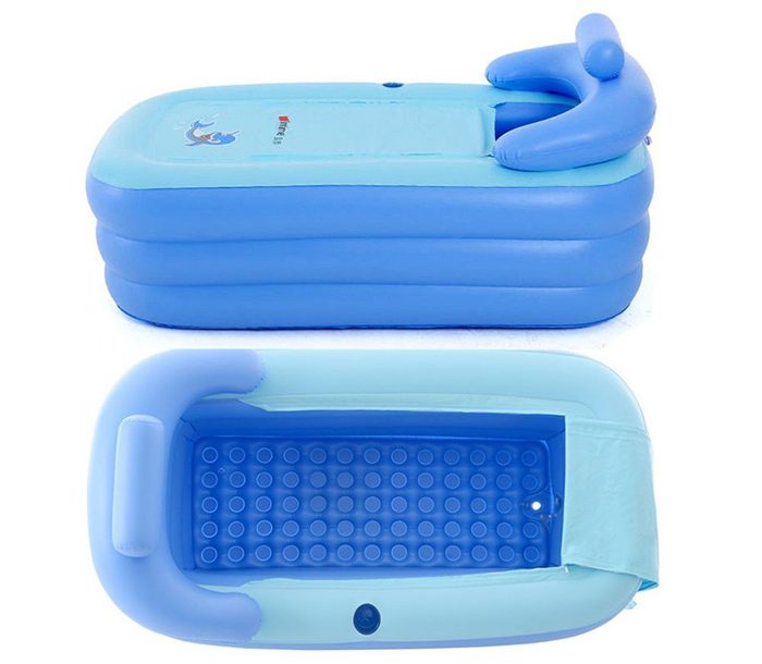 eosaga inflatable spa bath tub blue