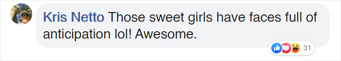 facebook comment about glow-in-the-dark PJs faces full of anticipation 2