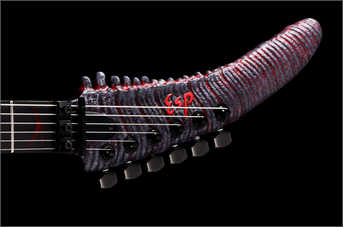 godzilla electric guitar neck tail