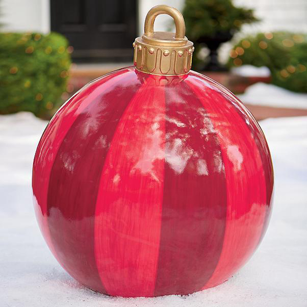 grandin road small oversized outdoor christmas ornaments