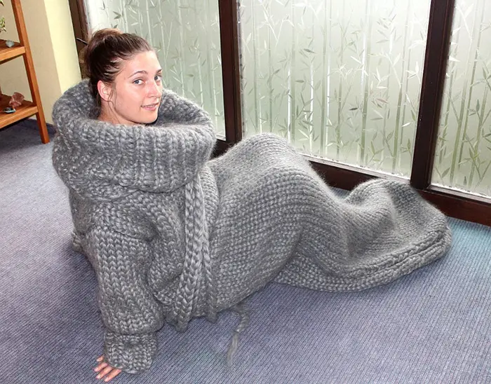 These Giant Chunky Knitted Onesies Are All You Need To Keep Warm This ...