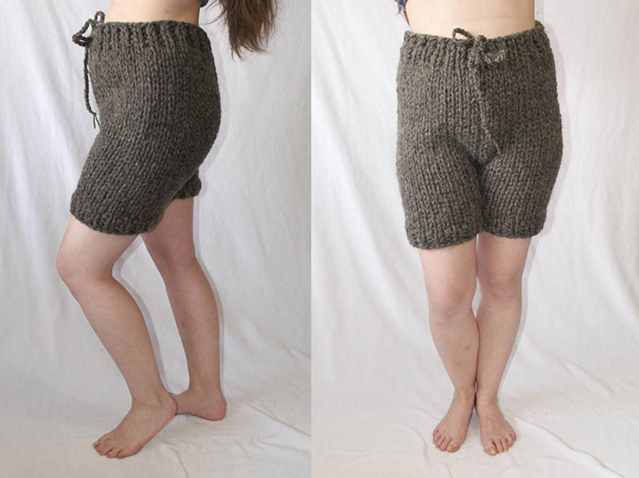 knitted adult shortpants