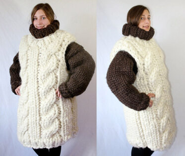 These Giant Chunky Knitted Onesies Are All You Need To Keep Warm This ...