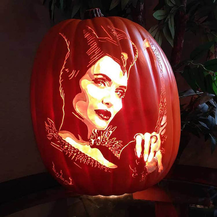 cool pumpkin carvings maleficent