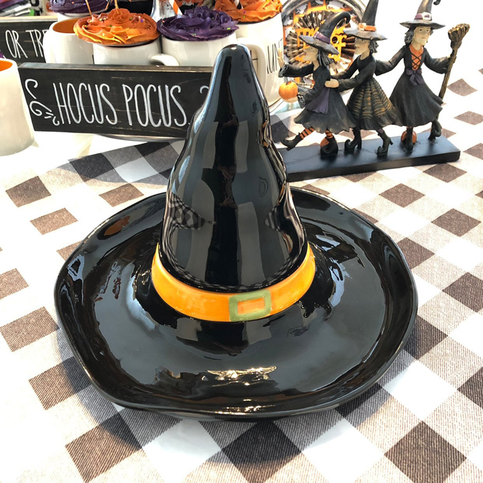mercari witch hat chip and dip serving tray
