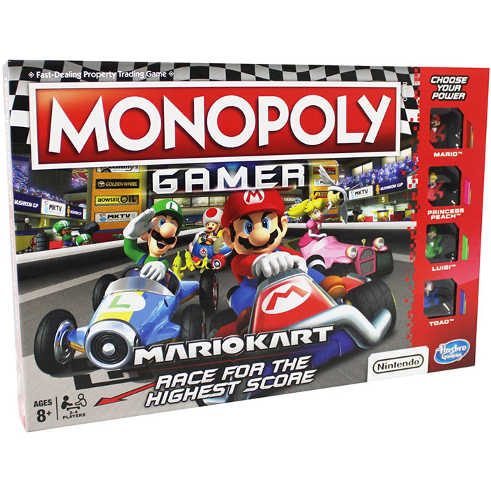 monopoly gamer mariokart