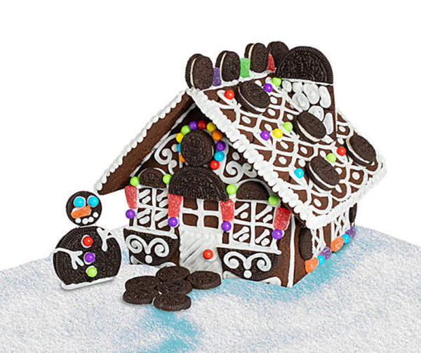 oreo holiday cookie house