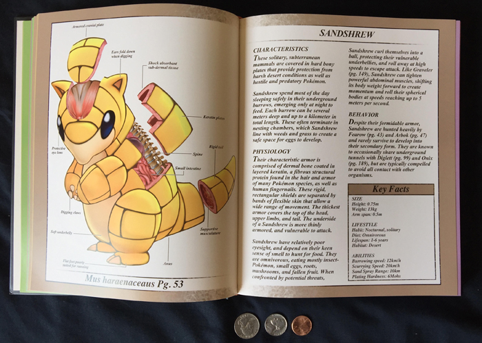 pokenatomy the pokemon anatomy book sandshrew