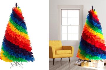 rainbow christmas tree