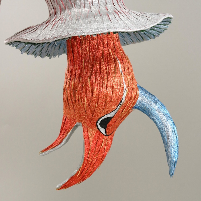 roberto benavidez pinatas medieval monsters curved bird head