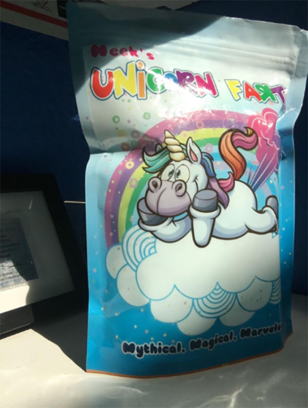 unicorn fats bag candy
