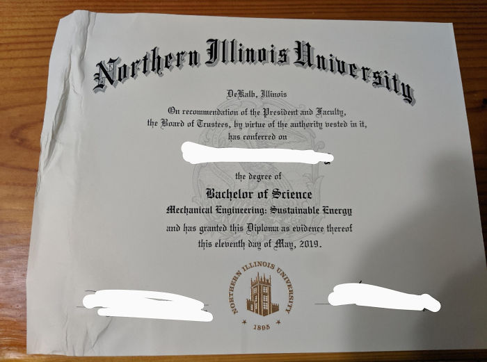 worst delivery drivers diploma dropped in a puddle