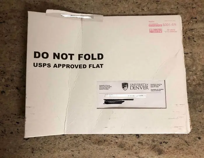 worst delivery drivers diploma mail folded