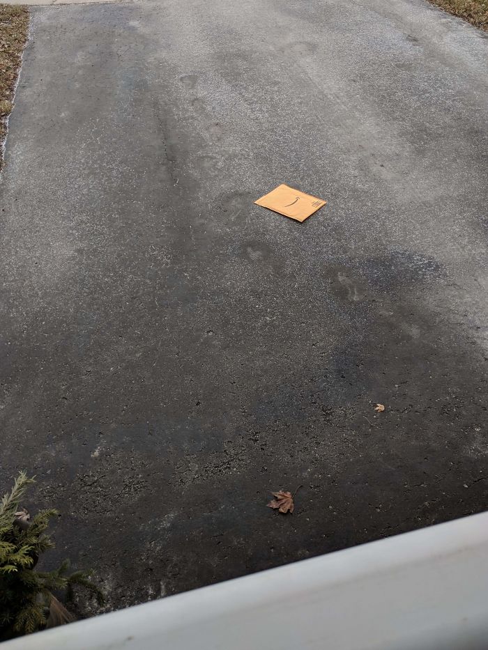 worst delivery drivers mail dropped off the yard