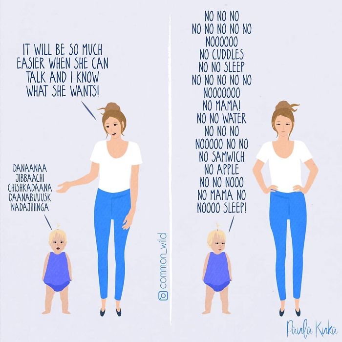 Baby Talks Expectations Versus Reality Illustrations