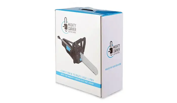 Chainsaw Turkey Carving Knife Packaging